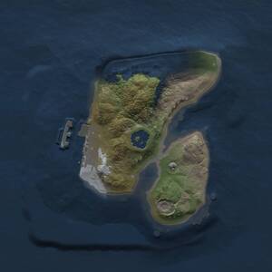 Thumbnail Rust Map: Procedural Map, Size: 1500, Seed: 478695, 2 Monuments