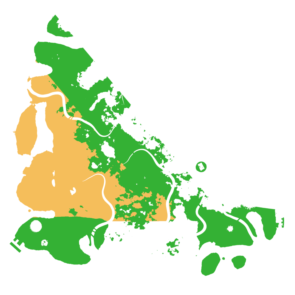 Biome Rust Map: Procedural Map, Size: 4450, Seed: 1234567890