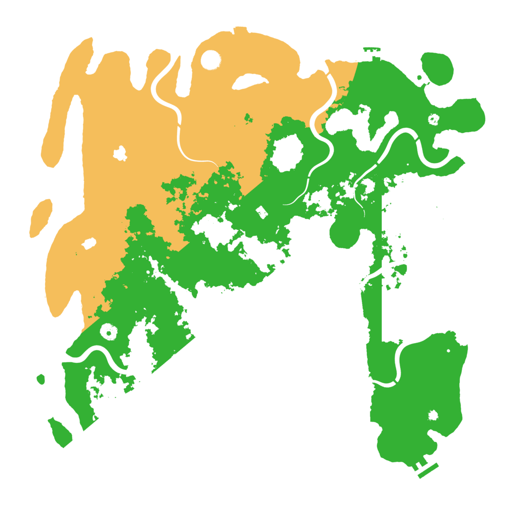 Biome Rust Map: Procedural Map, Size: 4500, Seed: 280460394