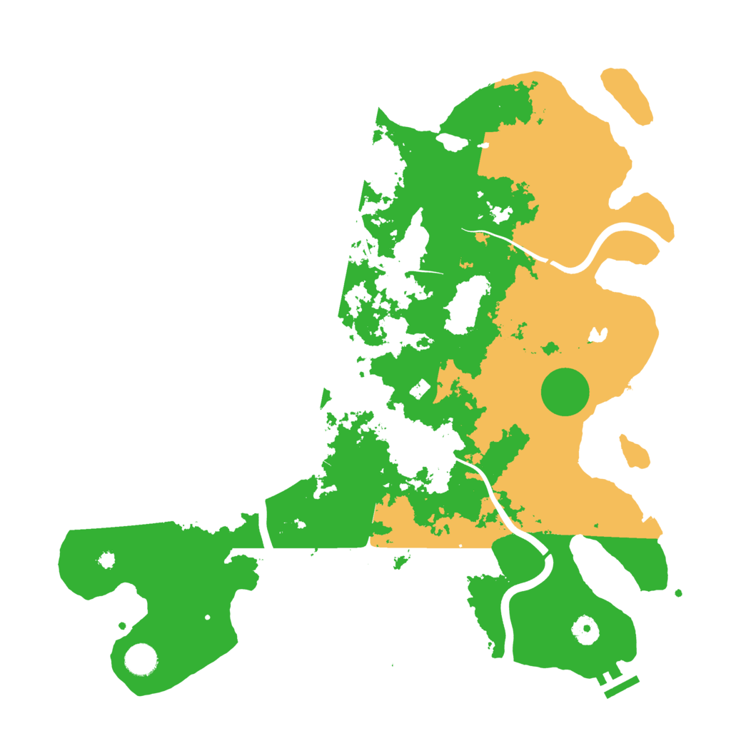 Biome Rust Map: Procedural Map, Size: 4000, Seed: 389379368