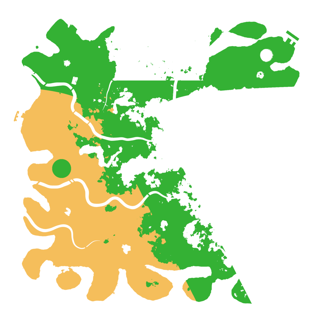 Biome Rust Map: Procedural Map, Size: 4500, Seed: 252820388