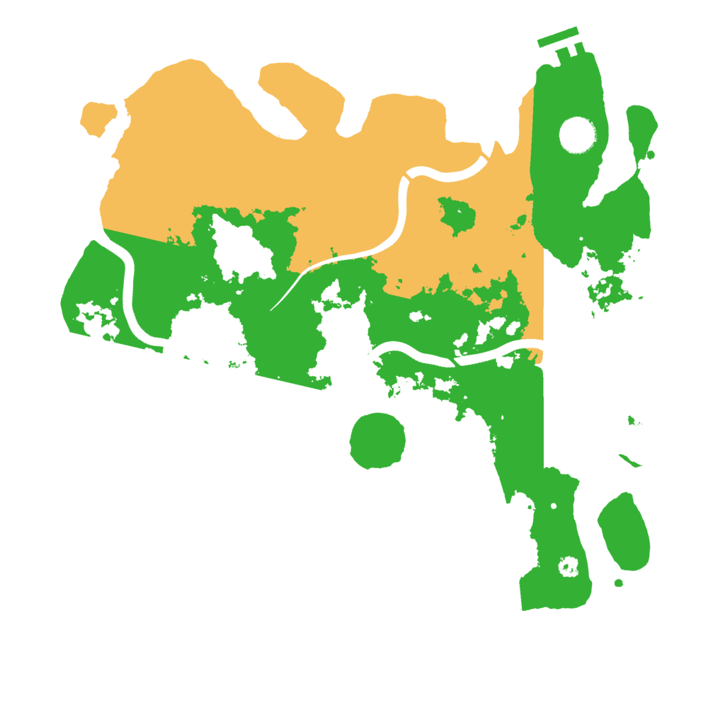 Biome Rust Map: Procedural Map, Size: 3500, Seed: 625618