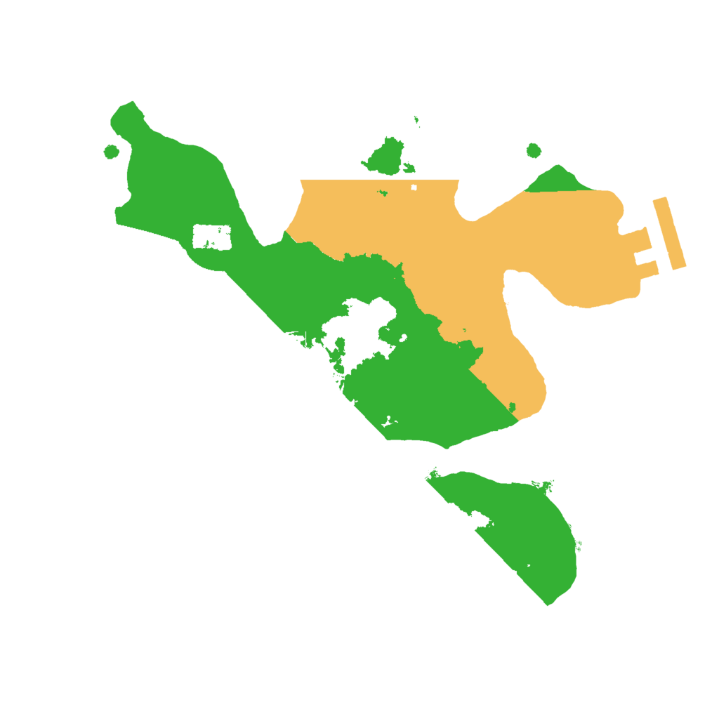 Biome Rust Map: Procedural Map, Size: 2000, Seed: 6476732