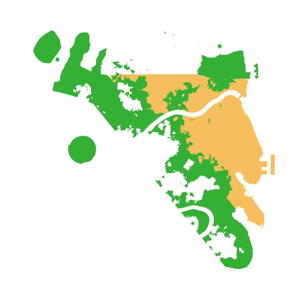 Biome Rust Map: Procedural Map, Size: 3000, Seed: 12832