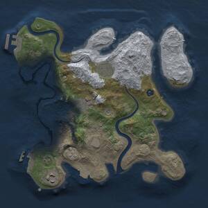 Thumbnail Rust Map: Procedural Map, Size: 2800, Seed: 632872837, 9 Monuments