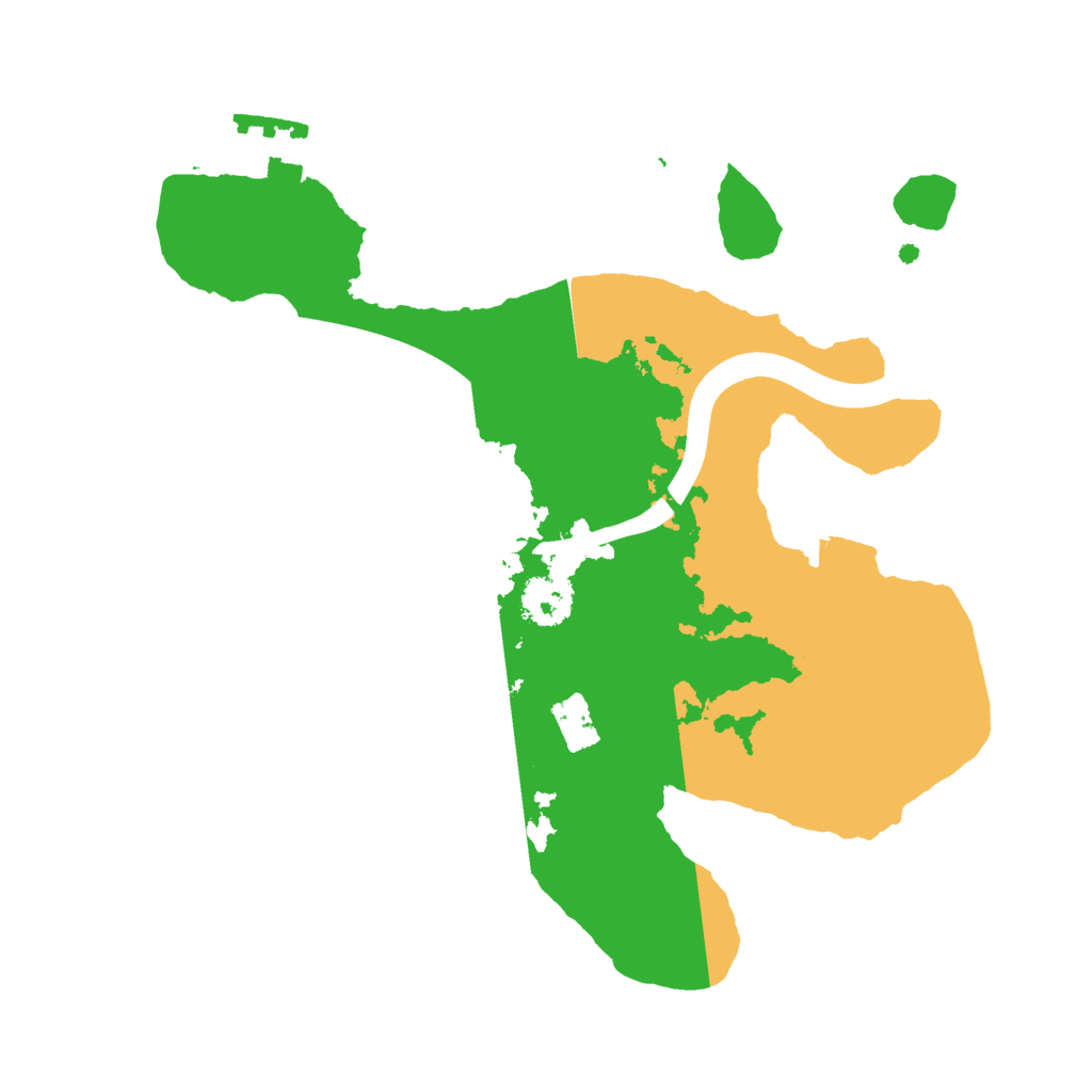 Biome Rust Map: Procedural Map, Size: 2200, Seed: 2109849435