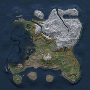 Thumbnail Rust Map: Procedural Map, Size: 3000, Seed: 4729816, 12 Monuments