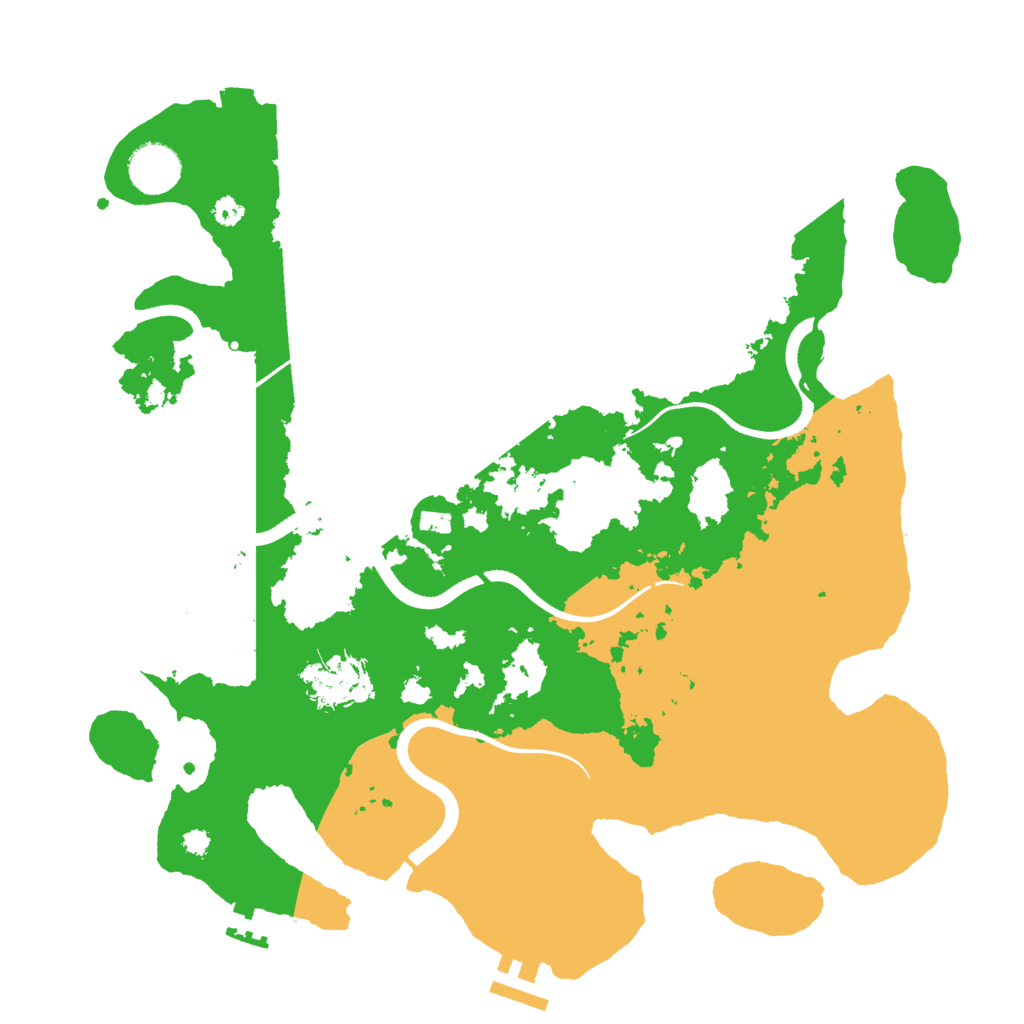 Biome Rust Map: Procedural Map, Size: 3500, Seed: 1391142630