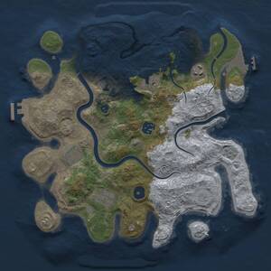 Thumbnail Rust Map: Procedural Map, Size: 3250, Seed: 414749130, 12 Monuments