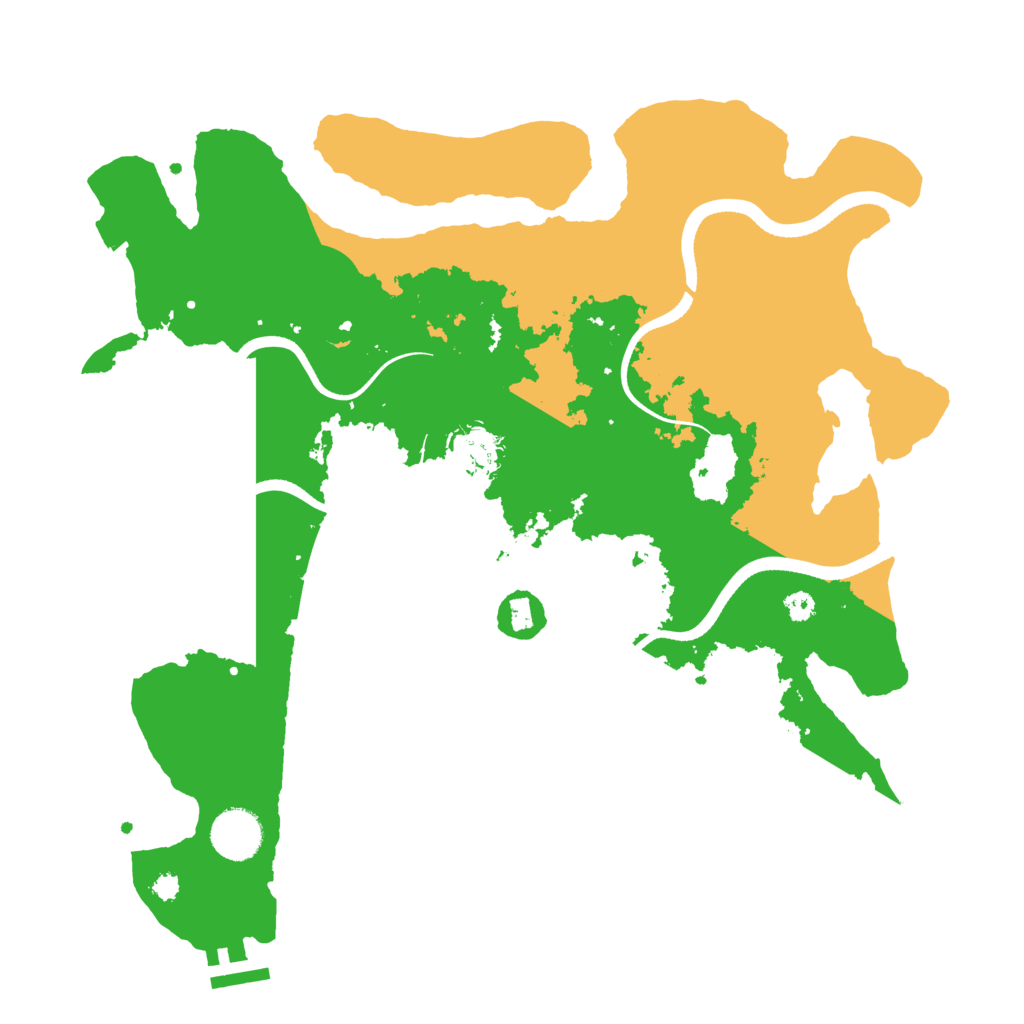 Biome Rust Map: Procedural Map, Size: 3500, Seed: 1152545855