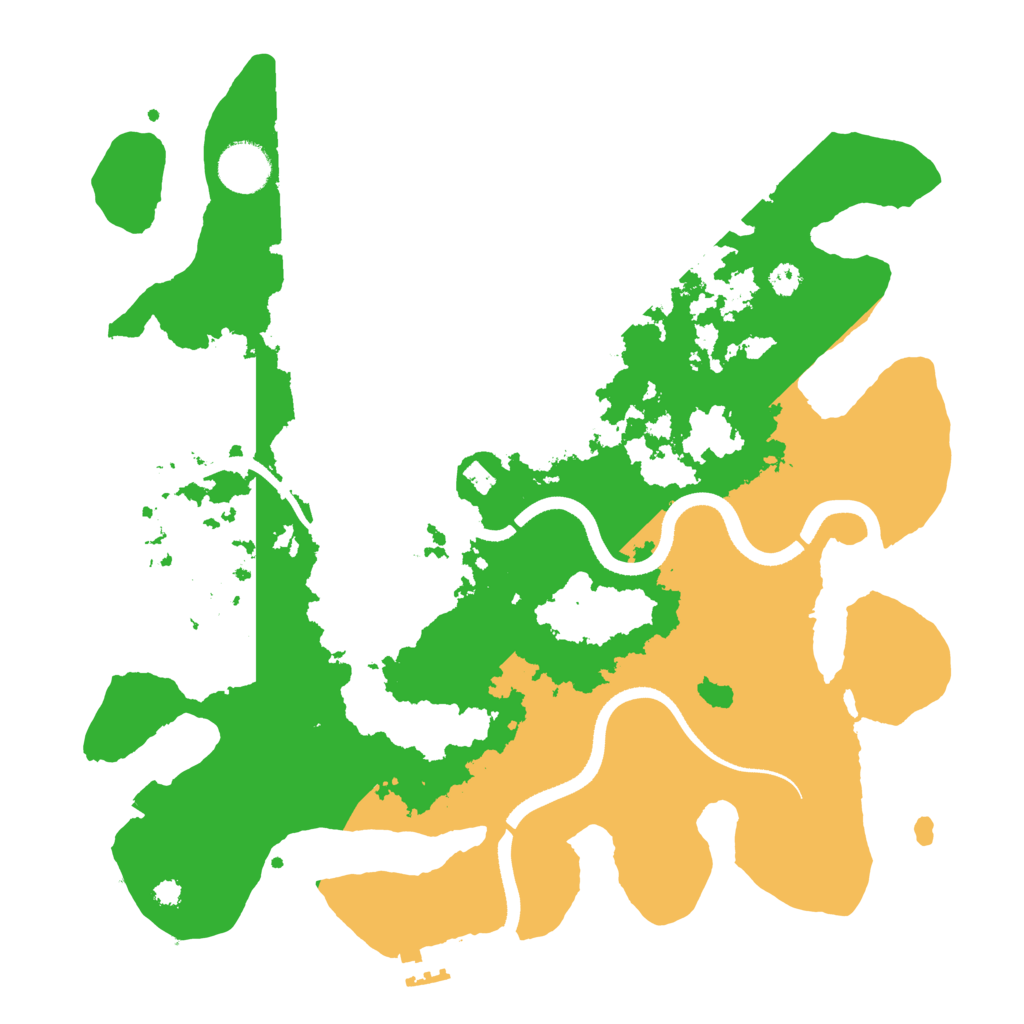 Biome Rust Map: Procedural Map, Size: 3500, Seed: 1008317