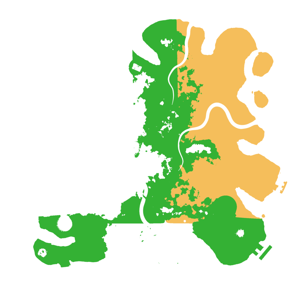 Biome Rust Map: Procedural Map, Size: 3500, Seed: 451794997