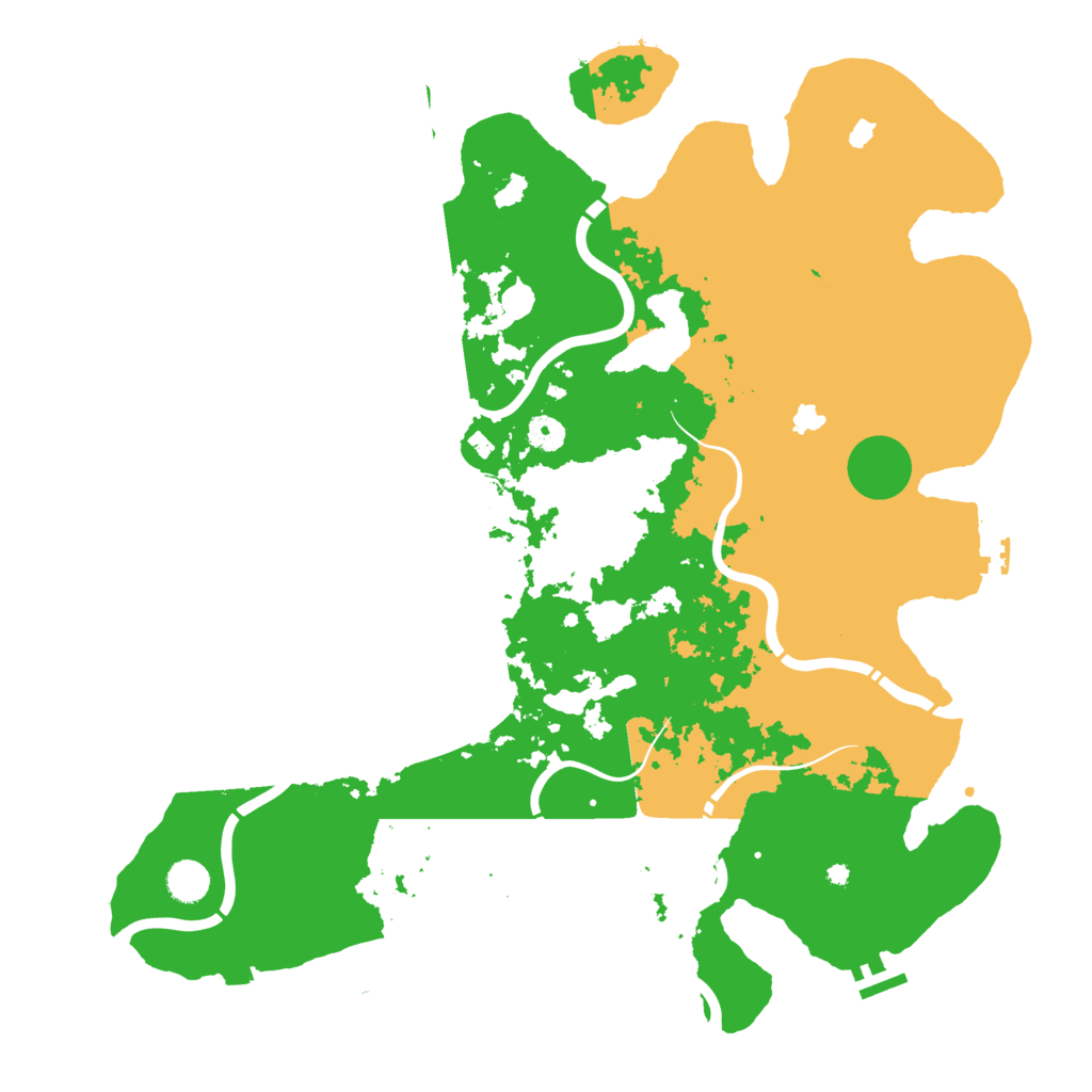 Biome Rust Map: Procedural Map, Size: 4500, Seed: 670705963