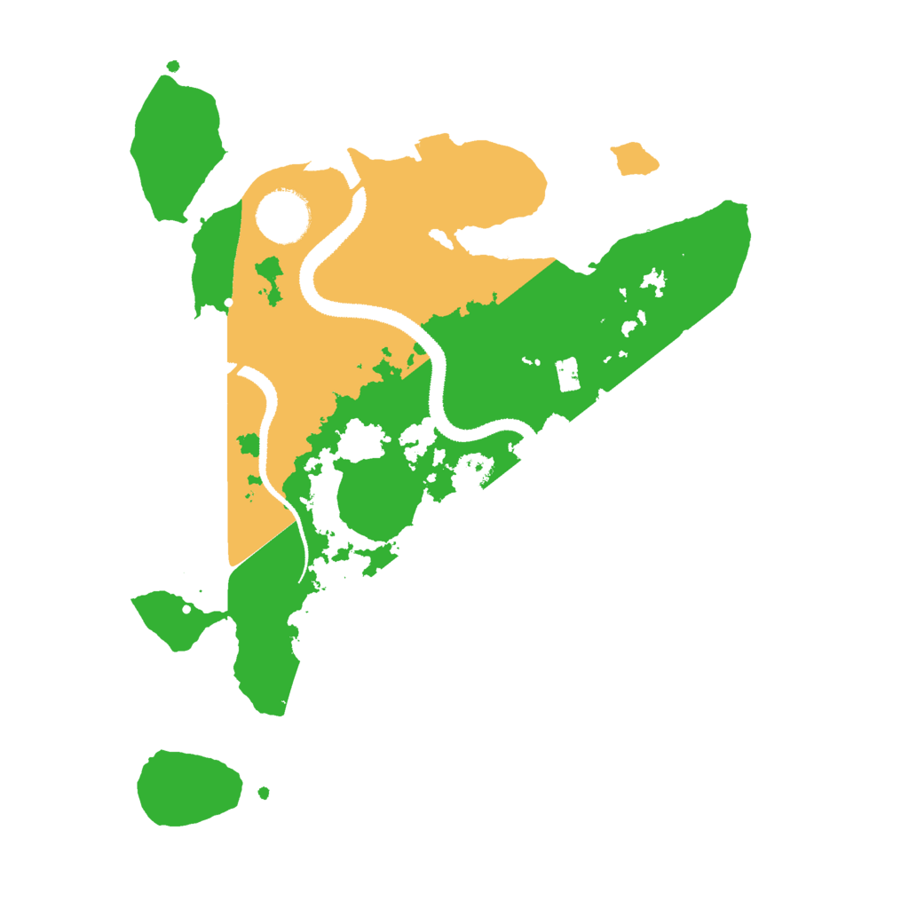 Biome Rust Map: Procedural Map, Size: 3000, Seed: 1239067165