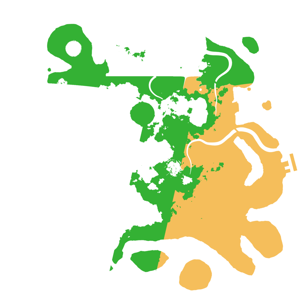 Biome Rust Map: Procedural Map, Size: 3500, Seed: 10314