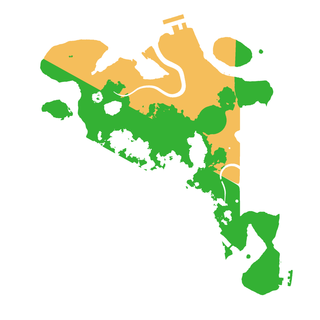 Biome Rust Map: Procedural Map, Size: 3000, Seed: 2038850257