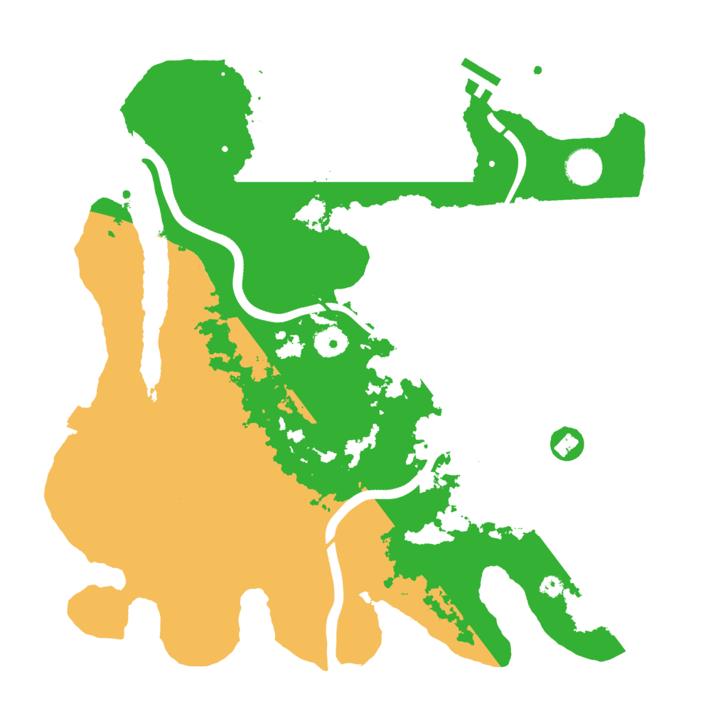 Biome Rust Map: Procedural Map, Size: 3500, Seed: 1134491634