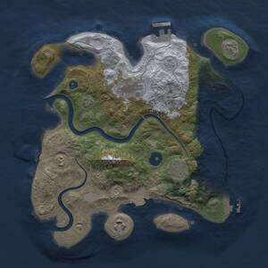 Thumbnail Rust Map: Procedural Map, Size: 3000, Seed: 481738619, 10 Monuments