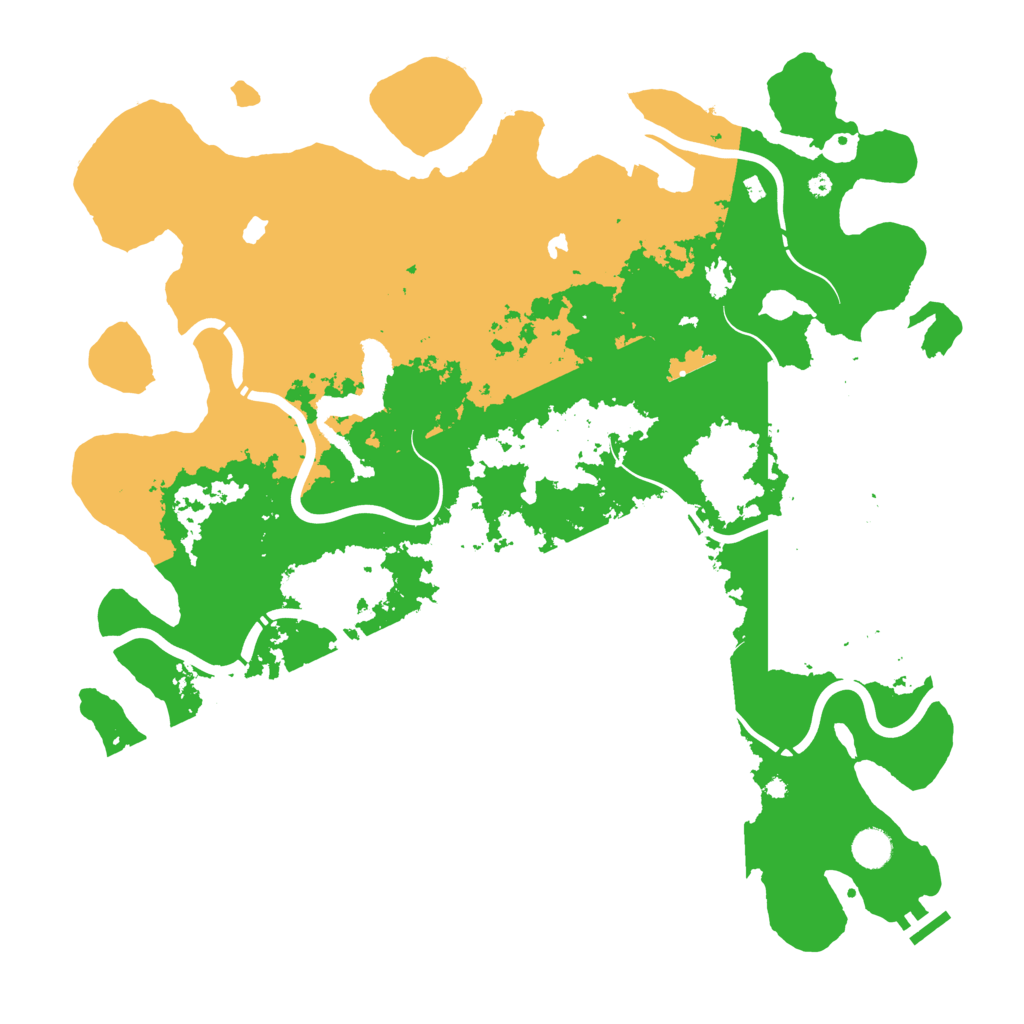 Biome Rust Map: Procedural Map, Size: 4500, Seed: 811322468