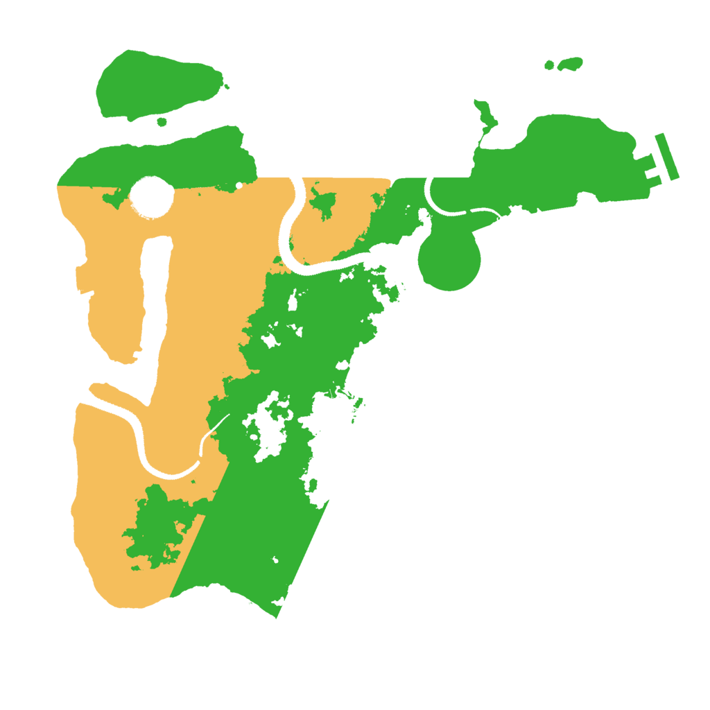 Biome Rust Map: Procedural Map, Size: 3000, Seed: 5328049