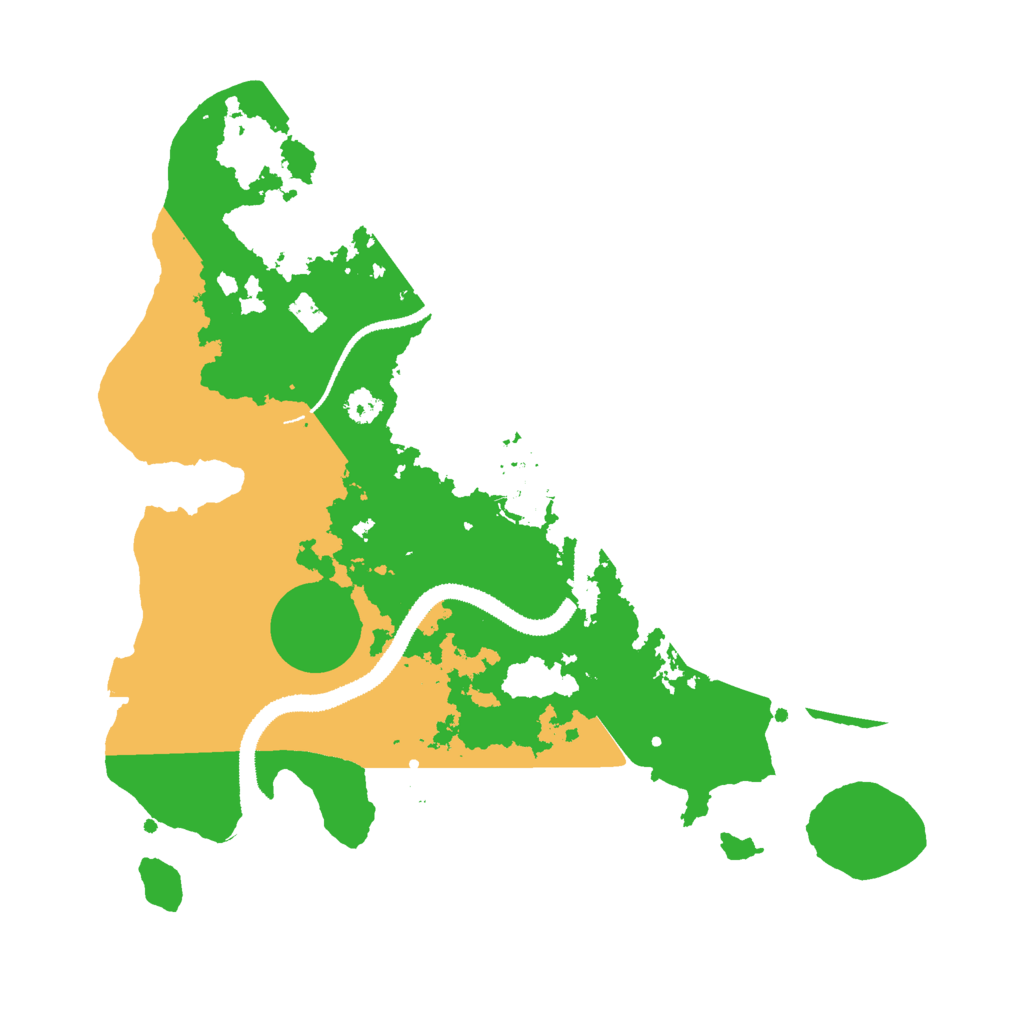 Biome Rust Map: Procedural Map, Size: 3000, Seed: 57668