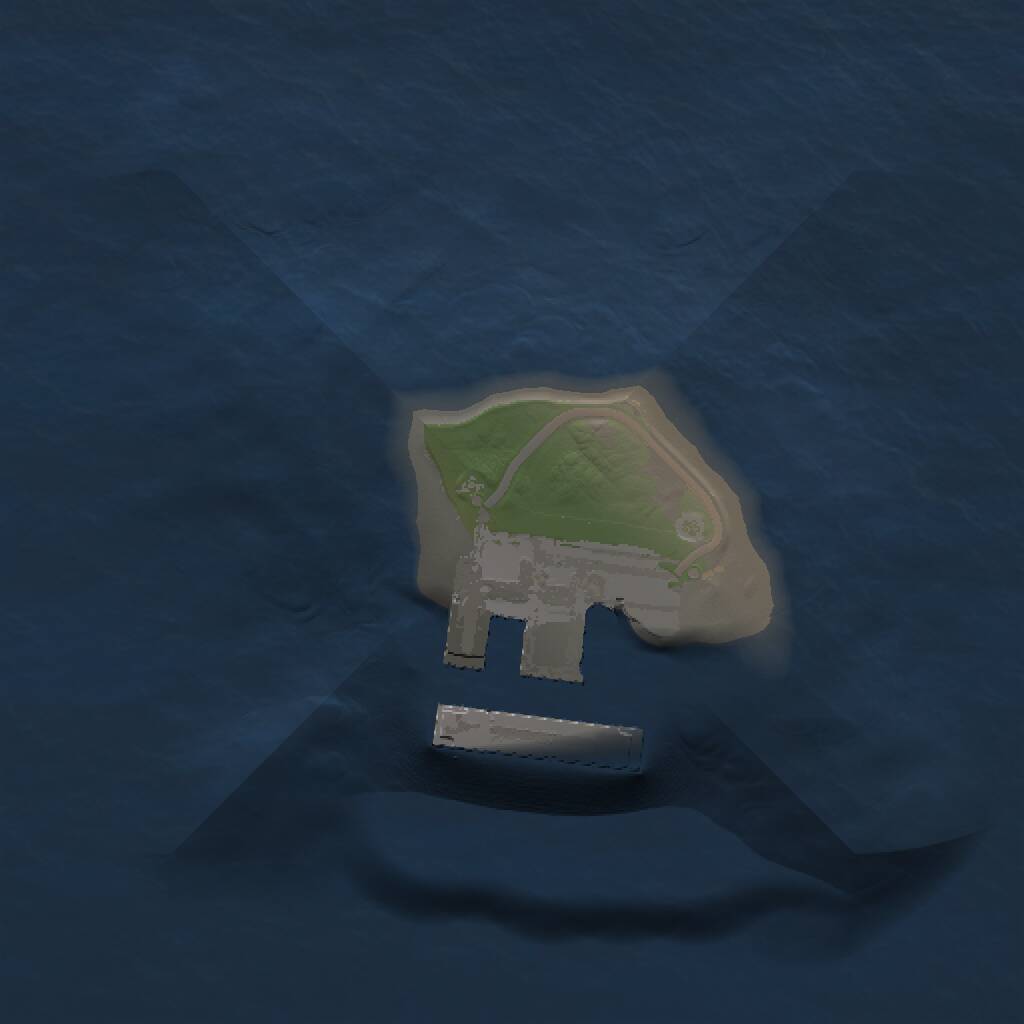 Rust Map: Procedural Map, Size: 1000, Seed: 882193486, 2 Monuments