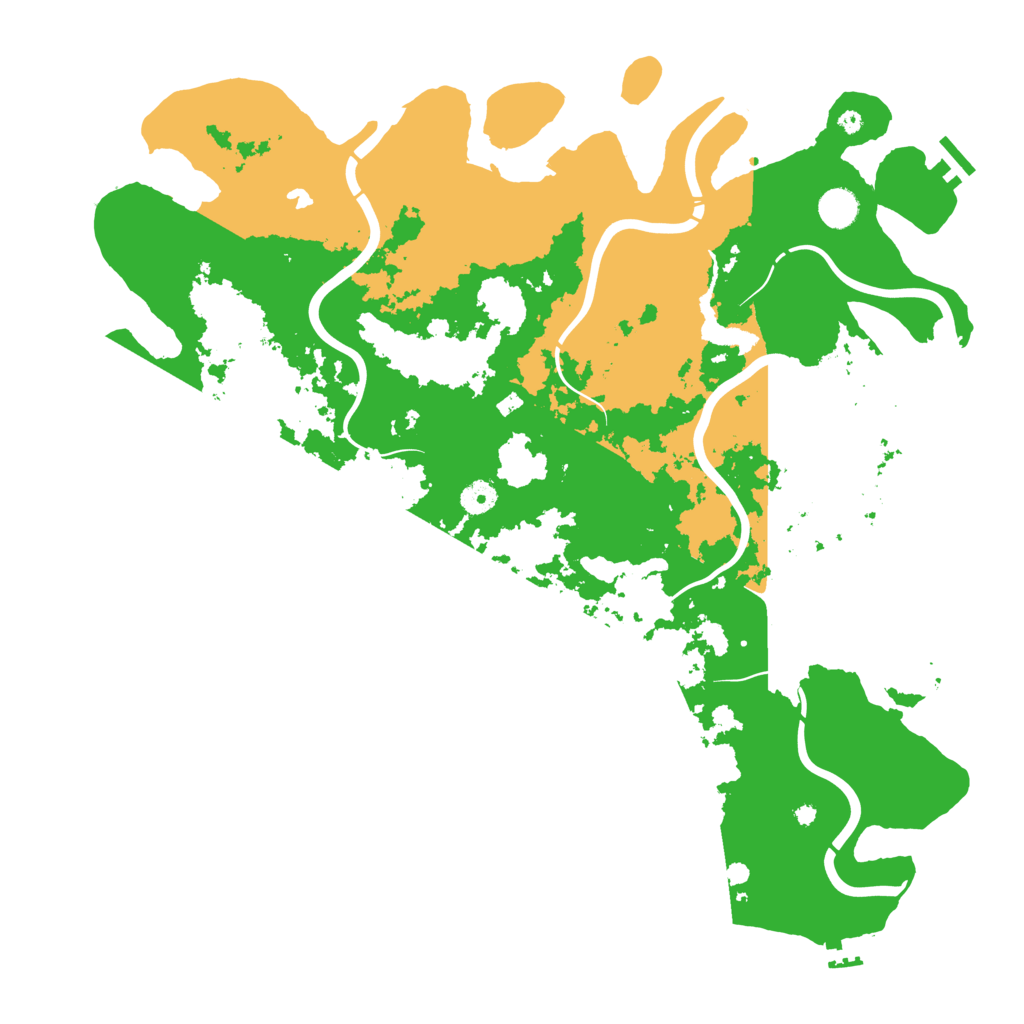 Biome Rust Map: Procedural Map, Size: 4500, Seed: 29629374