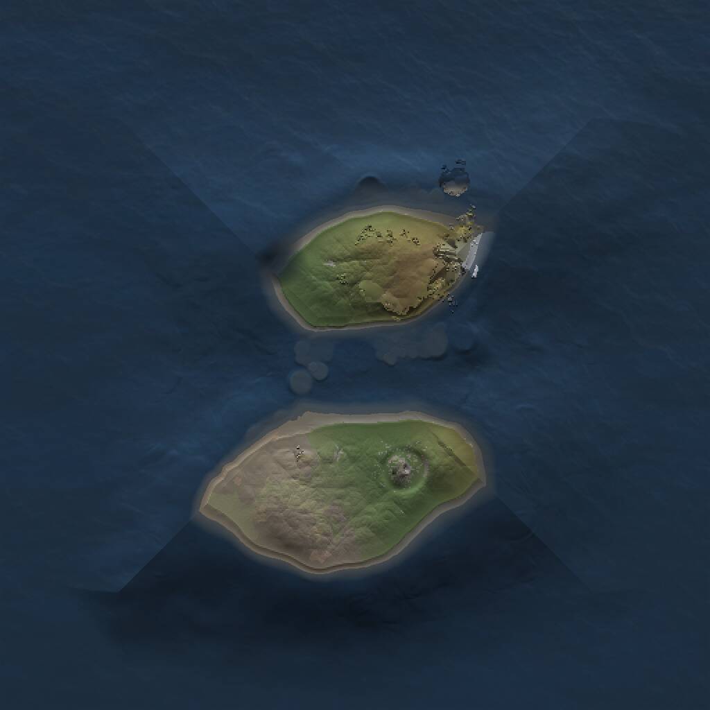 Rust Map: Procedural Map, Size: 1000, Seed: 583626, 1 Monuments