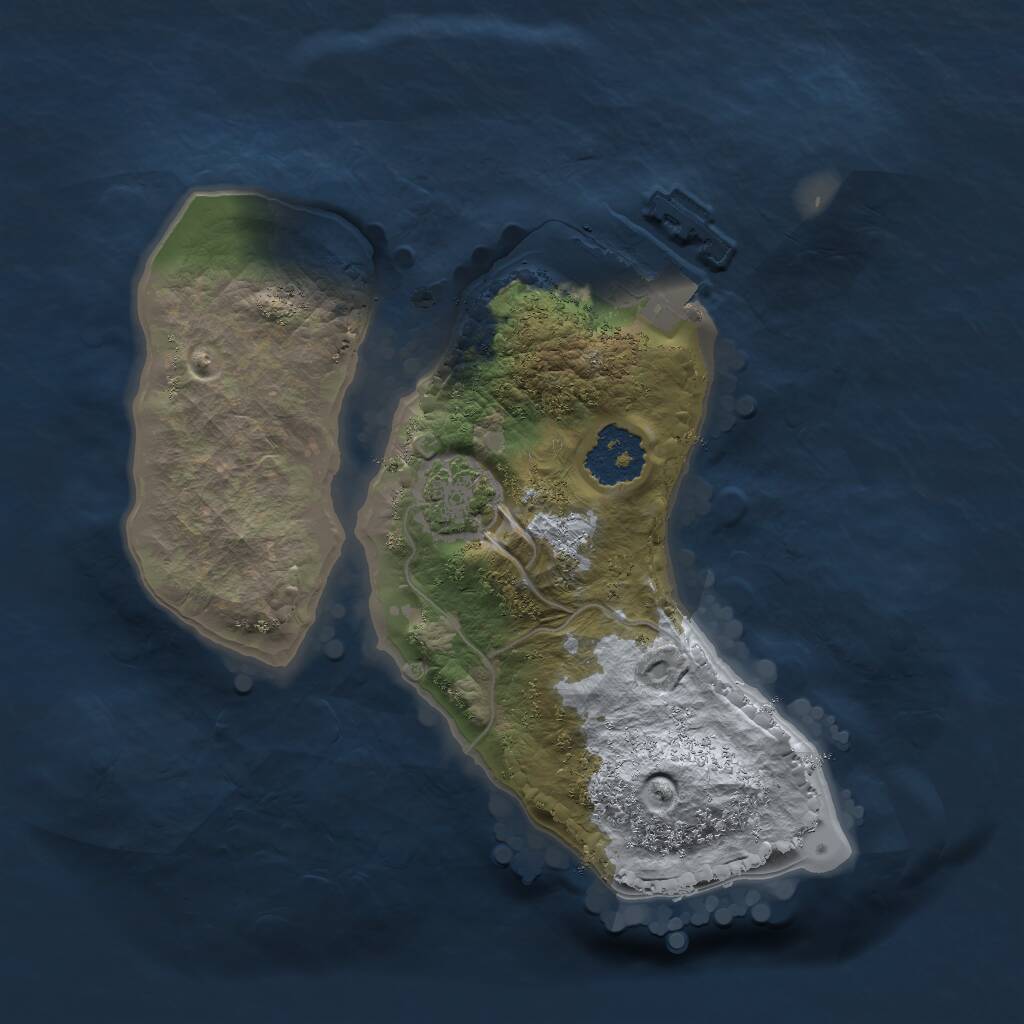 Rust Map: Procedural Map, Size: 1750, Seed: 137986088, 3 Monuments