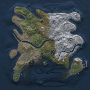Thumbnail Rust Map: Procedural Map, Size: 3000, Seed: 4125, 10 Monuments