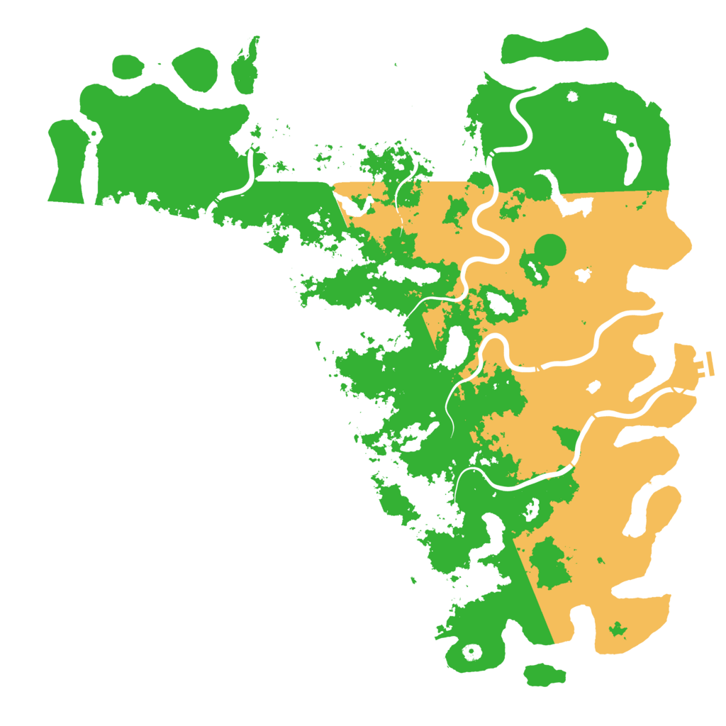 Biome Rust Map: Procedural Map, Size: 6000, Seed: 168754686