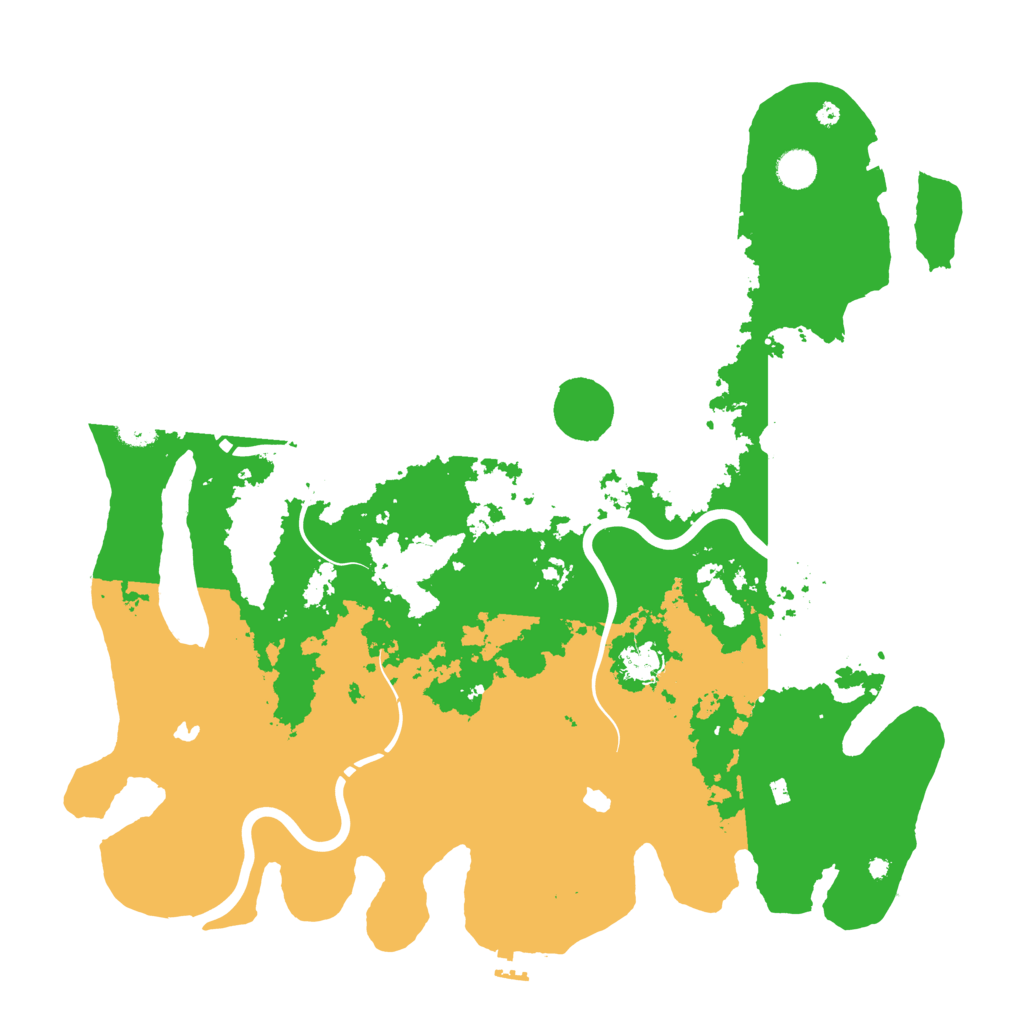Biome Rust Map: Procedural Map, Size: 4500, Seed: 838607508