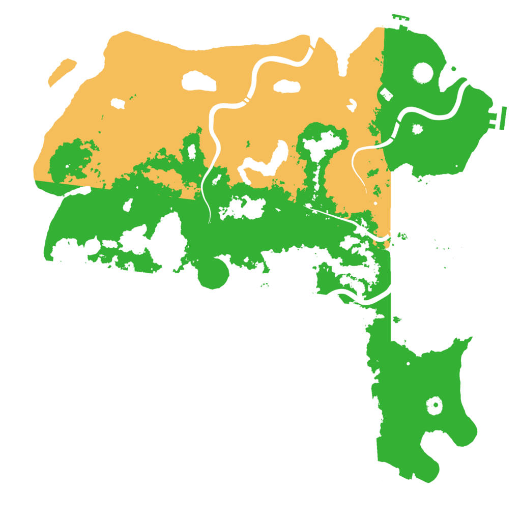 Biome Rust Map: Procedural Map, Size: 4500, Seed: 1411158228