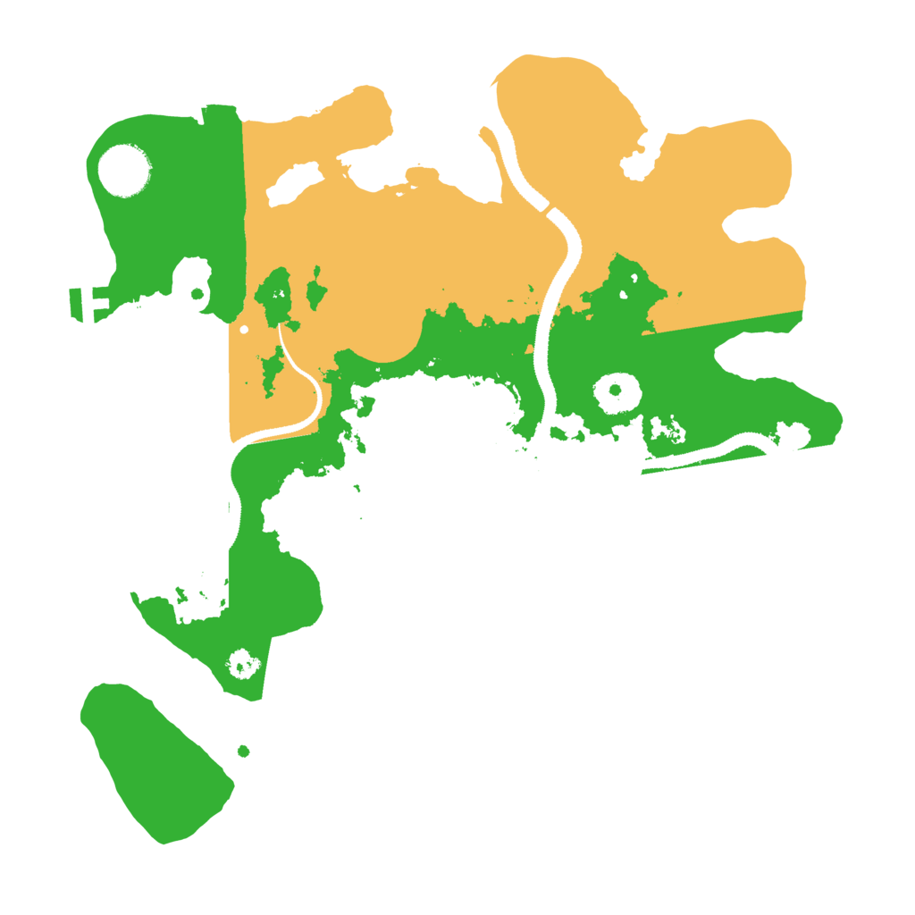 Biome Rust Map: Procedural Map, Size: 3100, Seed: 53035713