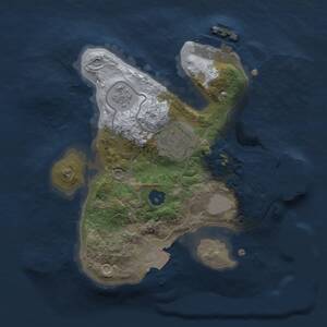 Thumbnail Rust Map: Procedural Map, Size: 2000, Seed: 852439867, 5 Monuments