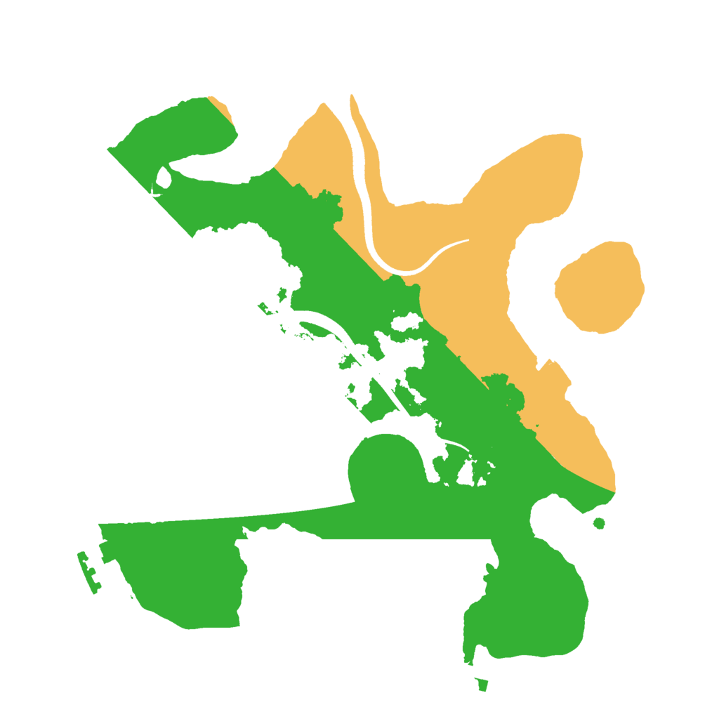 Biome Rust Map: Procedural Map, Size: 2500, Seed: 493901657