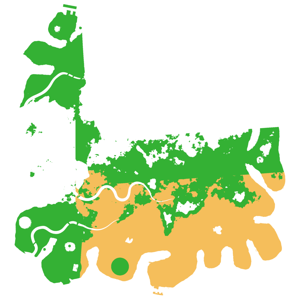 Biome Rust Map: Procedural Map, Size: 4500, Seed: 851491755