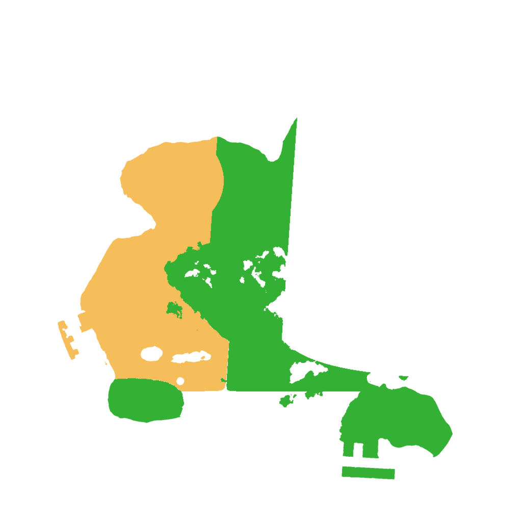 Biome Rust Map: Procedural Map, Size: 2000, Seed: 823741