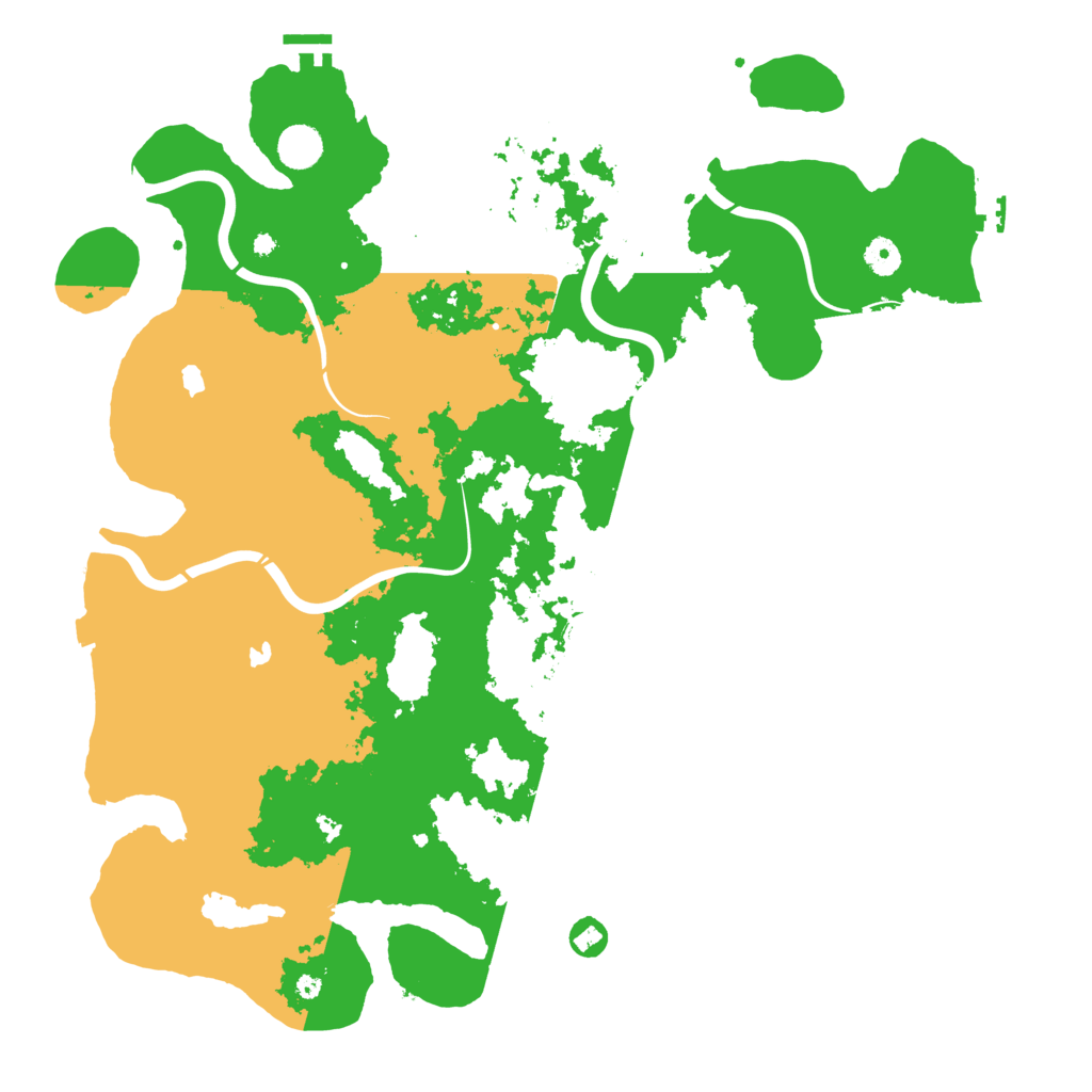 Biome Rust Map: Procedural Map, Size: 4500, Seed: 901829501
