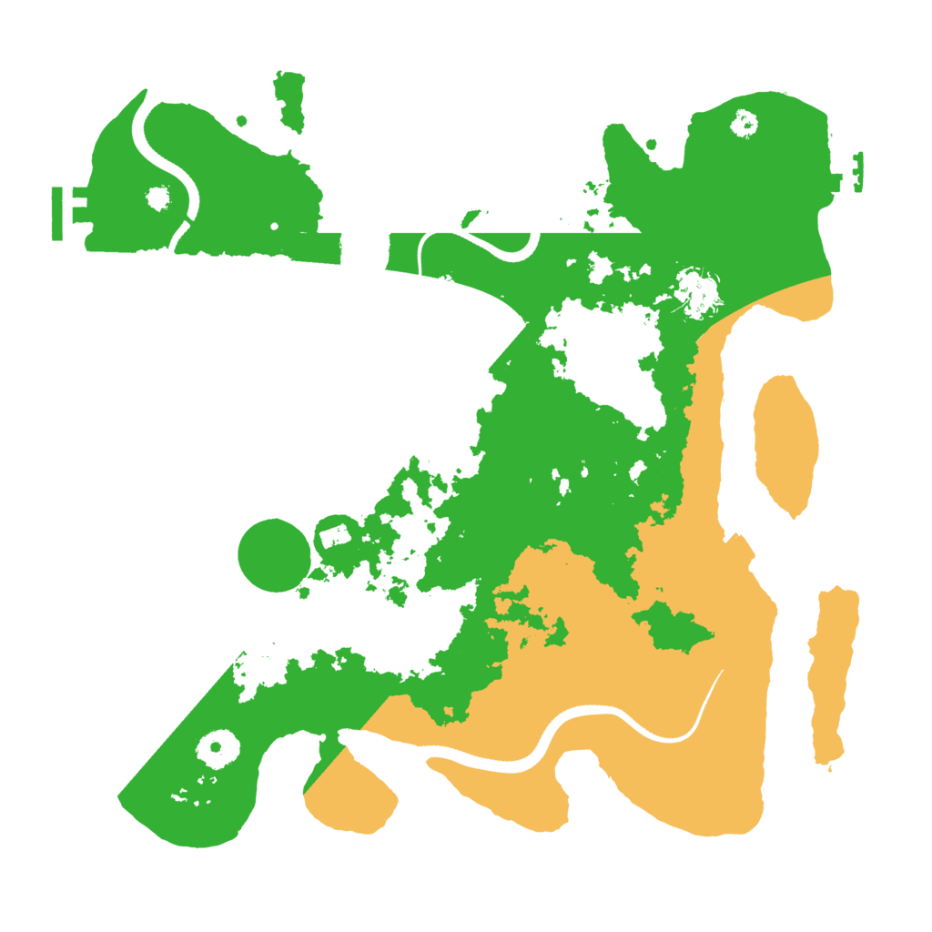 Biome Rust Map: Procedural Map, Size: 3500, Seed: 2095942737
