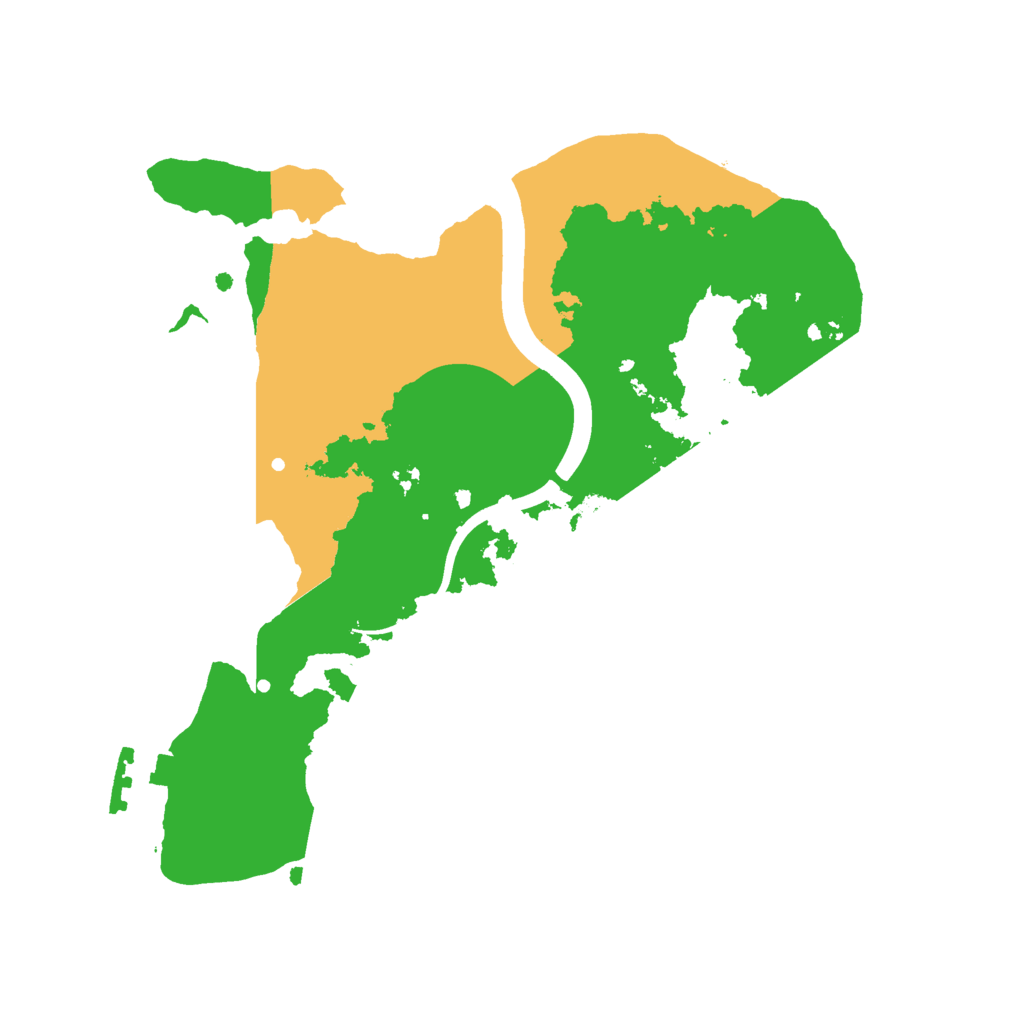 Biome Rust Map: Procedural Map, Size: 2300, Seed: 315807586