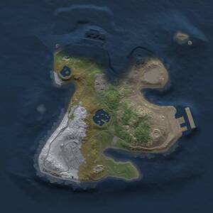 Thumbnail Rust Map: Procedural Map, Size: 2000, Seed: 1867806242, 6 Monuments