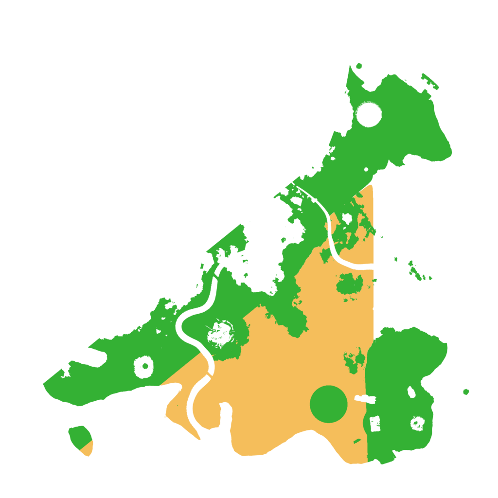 Biome Rust Map: Procedural Map, Size: 3500, Seed: 1985125779