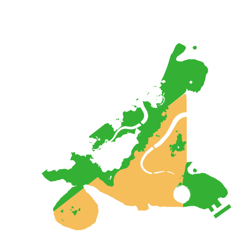 Biome Rust Map: Procedural Map, Size: 2600, Seed: 1837984201