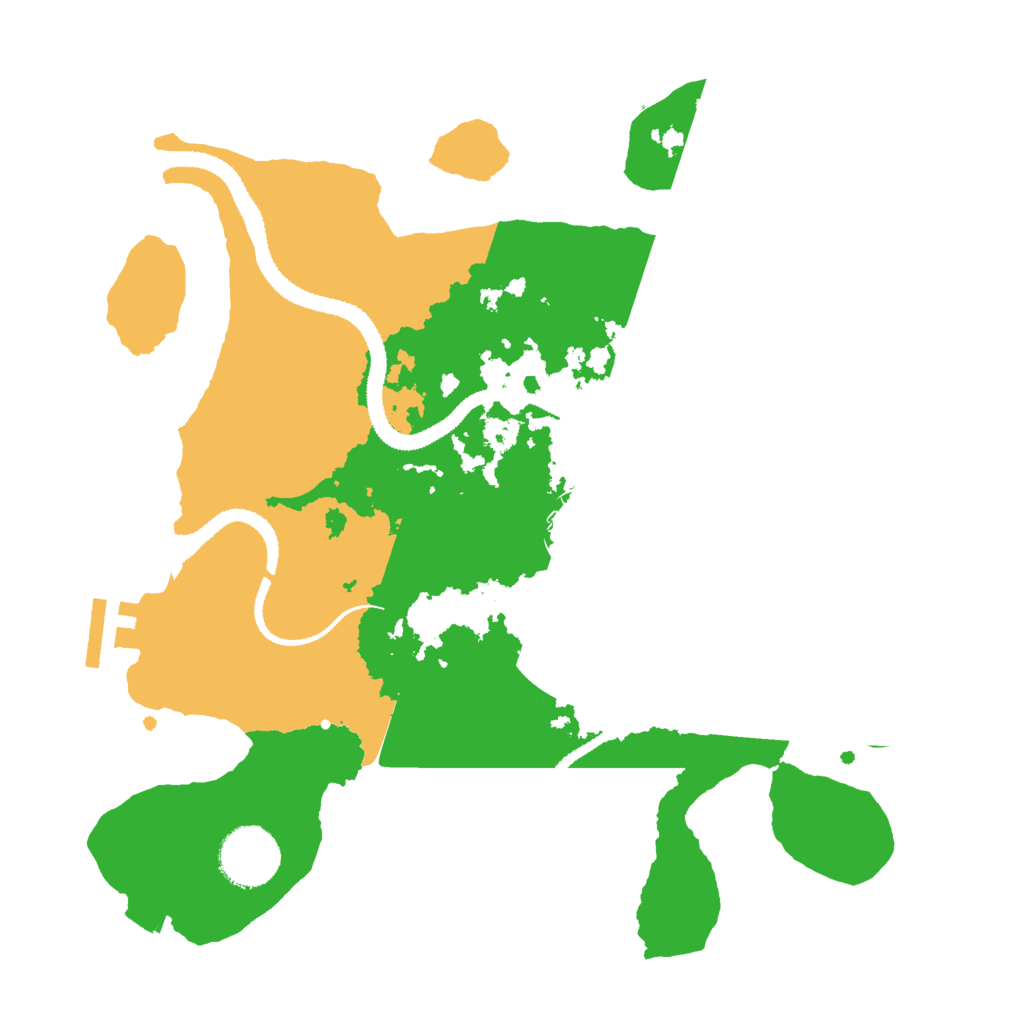 Biome Rust Map: Procedural Map, Size: 3000, Seed: 1645016582