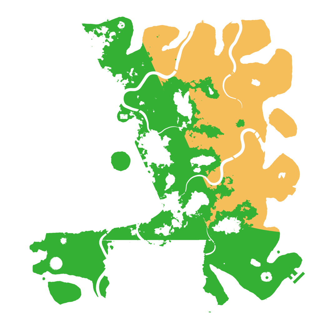 Biome Rust Map: Procedural Map, Size: 4500, Seed: 2000864935