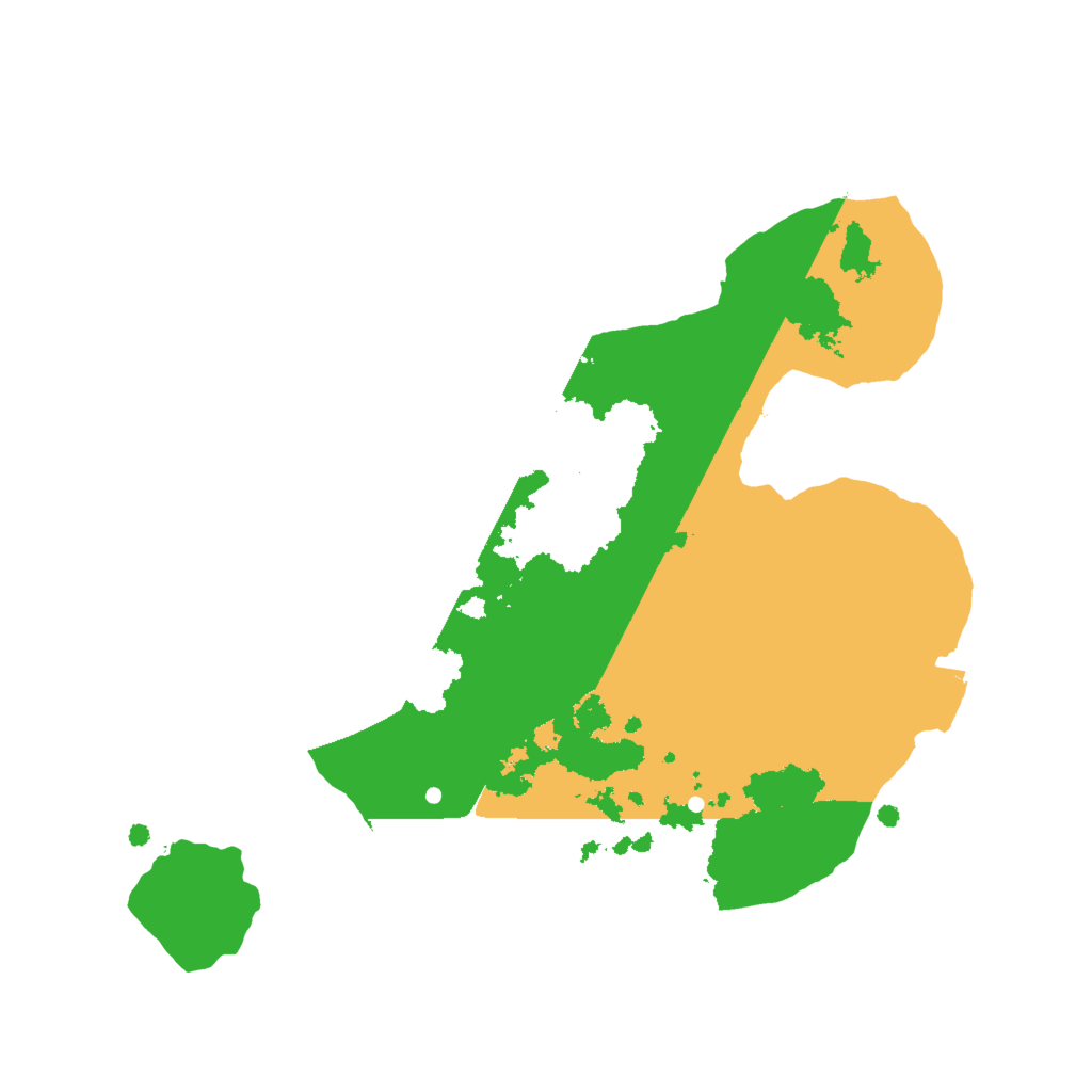 Biome Rust Map: Procedural Map, Size: 2000, Seed: 525690493