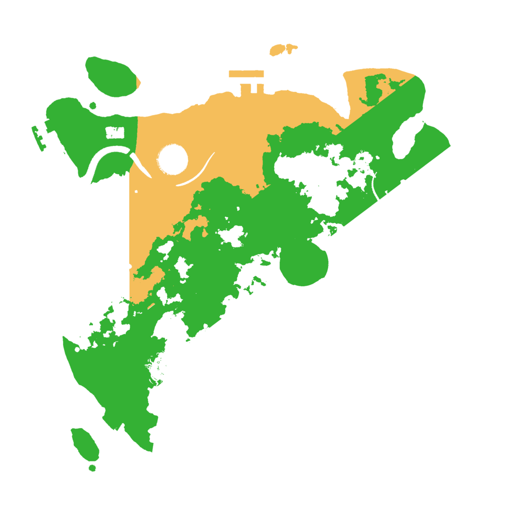 Biome Rust Map: Procedural Map, Size: 3000, Seed: 92414