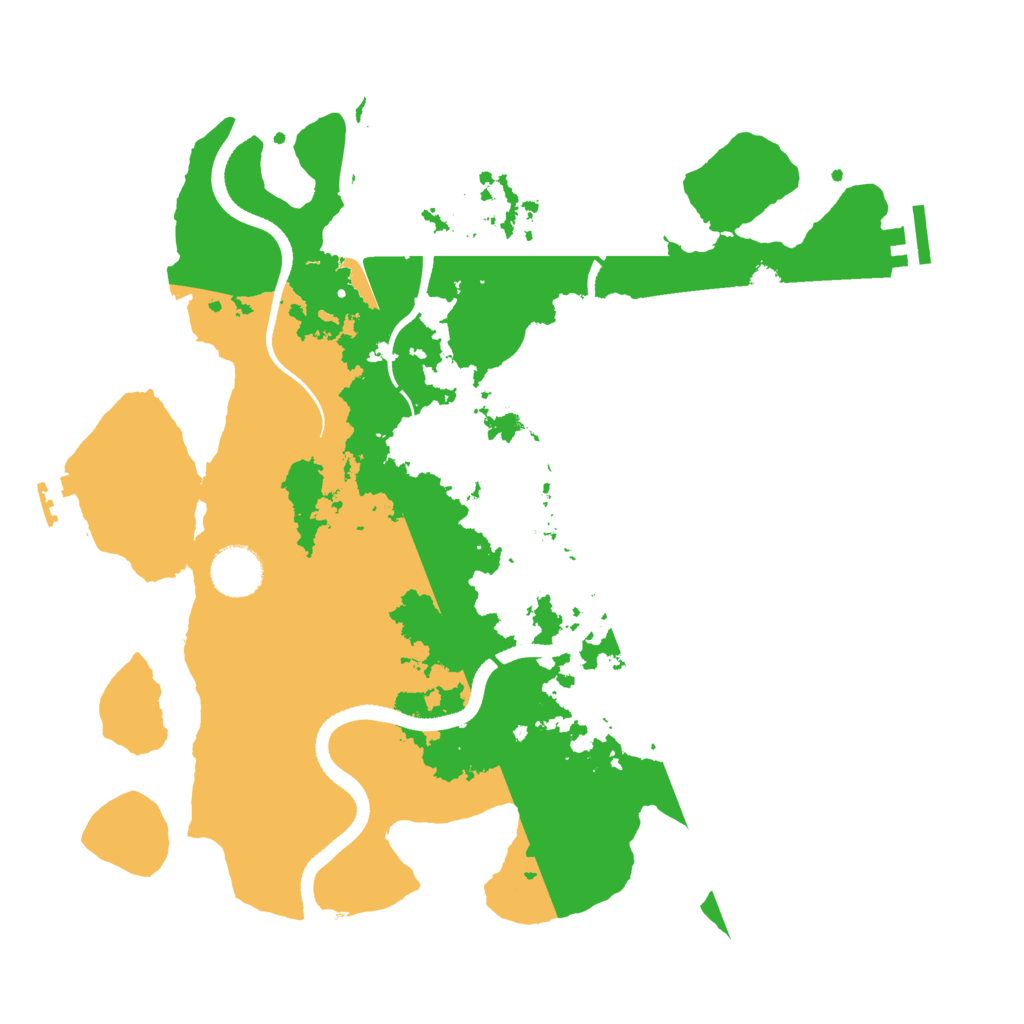 Biome Rust Map: Procedural Map, Size: 3500, Seed: 2033895510