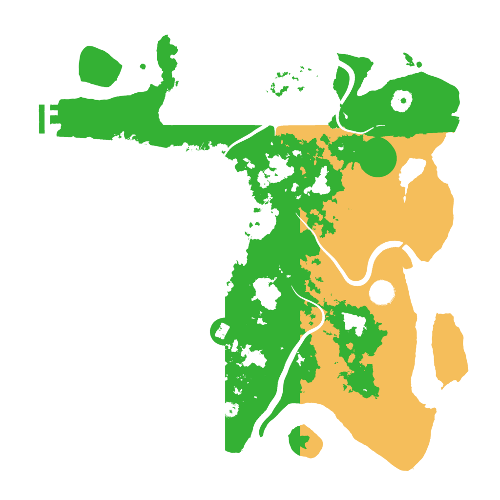 Biome Rust Map: Procedural Map, Size: 3500, Seed: 818266363